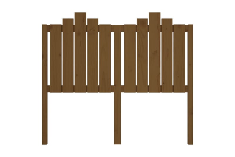 beBasic sengegærde 126x4x110 cm massivt fyrretræ gyldenbrun - Brun - Møbler - Senge - Sengetilbehør & sengegavl - Sengegavle