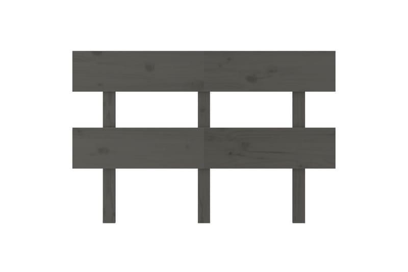 beBasic sengegærde 138x3x81 cm massivt fyrretræ grå - GrÃ¥ - Møbler - Senge - Sengetilbehør & sengegavl - Sengegavle