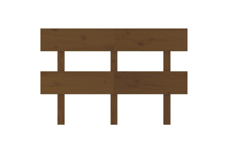 beBasic sengegærde 138x3x81 cm massivt fyrretræ gyldenbrun - Brun - Møbler - Senge - Sengetilbehør & sengegavl - Sengegavle