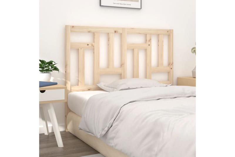 beBasic sengegærde 140,5x4x100 cm massivt fyrretræ - Brun - Møbler - Senge - Sengetilbehør & sengegavl - Sengegavle