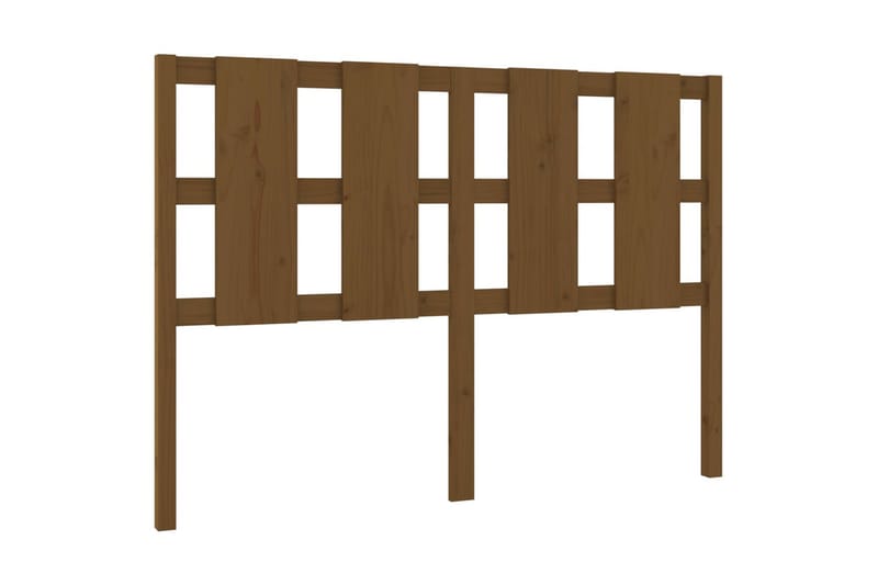 beBasic sengegærde 140,5x4x100 cm massivt fyrretræ gyldenbrun - Brun - Møbler - Senge - Sengetilbehør & sengegavl - Sengegavle