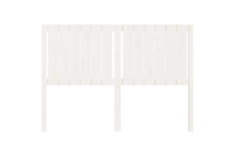 beBasic sengegærde 140,5x4x100 cm massivt fyrretræ hvid - Hvid - Møbler - Senge - Sengetilbehør & sengegavl - Sengegavle