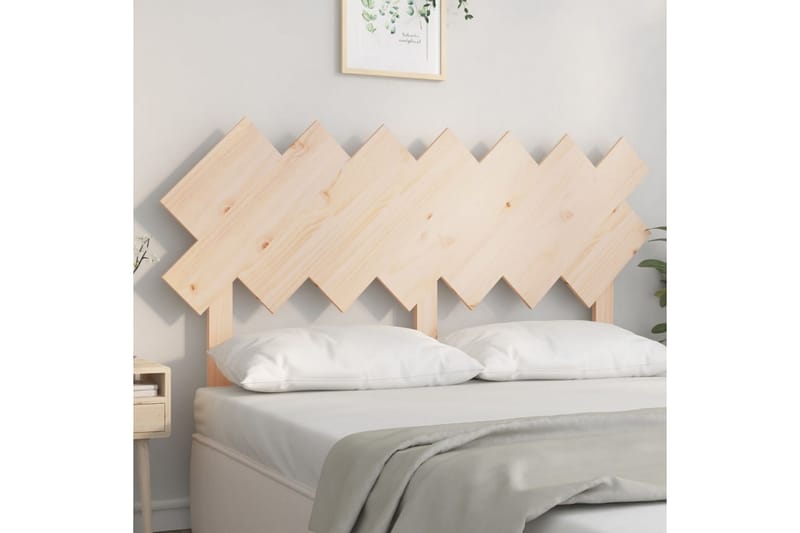 beBasic sengegærde 141x3x80,5 cm massivt fyrretræ - Brun - Møbler - Senge - Sengetilbehør & sengegavl - Sengegavle