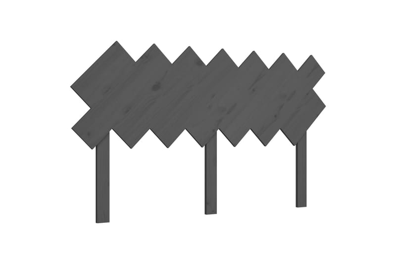beBasic sengegærde 141x3x80,5 cm massivt fyrretræ grå - GrÃ¥ - Møbler - Senge - Sengetilbehør & sengegavl - Sengegavle