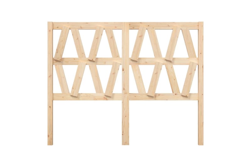 beBasic sengegærde 141x4x100 cm massivt fyrretræ - Brun - Møbler - Senge - Sengetilbehør & sengegavl - Sengegavle