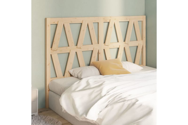 beBasic sengegærde 141x4x100 cm massivt fyrretræ - Brun - Møbler - Senge - Sengetilbehør & sengegavl - Sengegavle