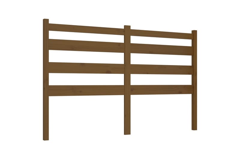 beBasic sengegærde 141x4x100 cm massivt fyrretræ gyldenbrun - Brun - Møbler - Senge - Sengetilbehør & sengegavl - Sengegavle