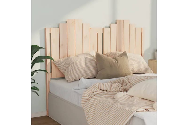 beBasic sengegærde 141x4x110 cm massivt fyrretræ - Brun - Møbler - Senge - Sengetilbehør & sengegavl - Sengegavle