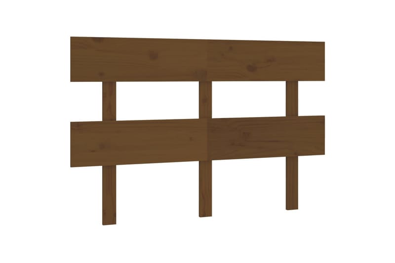 beBasic sengegærde 144x3x81 cm massivt fyrretræ gyldenbrun - Brun - Møbler - Senge - Sengetilbehør & sengegavl - Sengegavle
