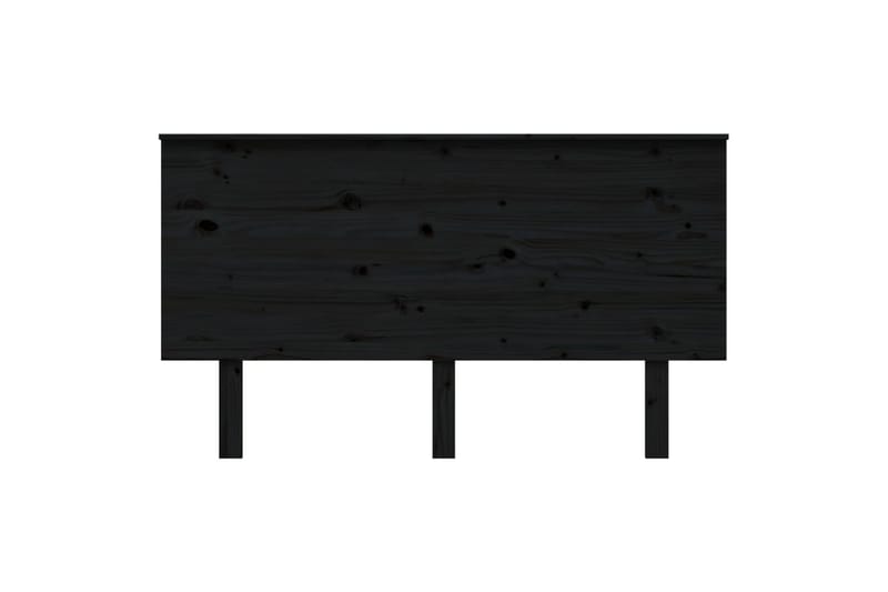 beBasic sengegærde 144x6x82,5 cm massivt fyrretræ sort - Sort - Sengegavle