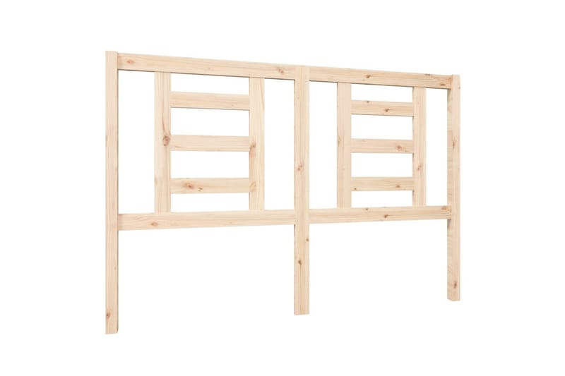 beBasic sengegærde 146x4x100 cm massivt fyrretræ - Brun - Møbler - Senge - Sengetilbehør & sengegavl - Sengegavle