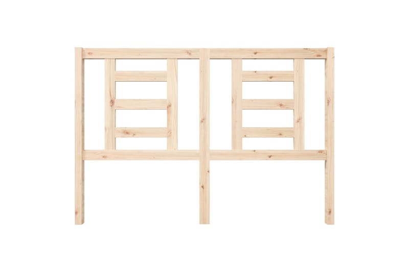 beBasic sengegærde 146x4x100 cm massivt fyrretræ - Brun - Møbler - Senge - Sengetilbehør & sengegavl - Sengegavle