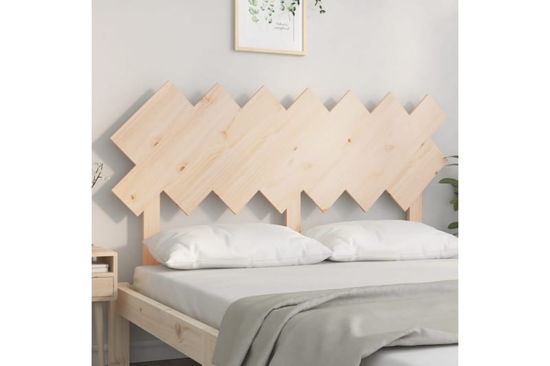 beBasic sengegærde 151,5x3x81 cm massivt fyrretræ - Brun - Møbler - Senge - Sengetilbehør & sengegavl - Sengegavle