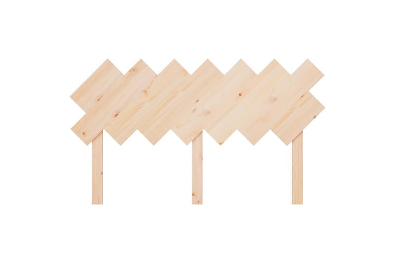 beBasic sengegærde 151,5x3x81 cm massivt fyrretræ - Brun - Møbler - Senge - Sengetilbehør & sengegavl - Sengegavle