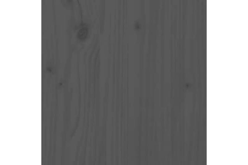 beBasic sengegærde 151,5x3x81 cm massivt fyrretræ grå - GrÃ¥ - Møbler - Senge - Sengetilbehør & sengegavl - Sengegavle