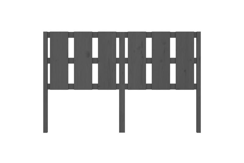 beBasic sengegærde 155,5x4x100 cm massivt fyrretræ grå - GrÃ¥ - Møbler - Senge - Sengetilbehør & sengegavl - Sengegavle