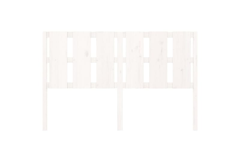 beBasic sengegærde 155,5x4x100 cm massivt fyrretræ hvid - Hvid - Sengegavle