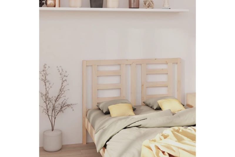 beBasic sengegærde 156x4x100 cm massivt fyrretræ - Brun - Møbler - Senge - Sengetilbehør & sengegavl - Sengegavle