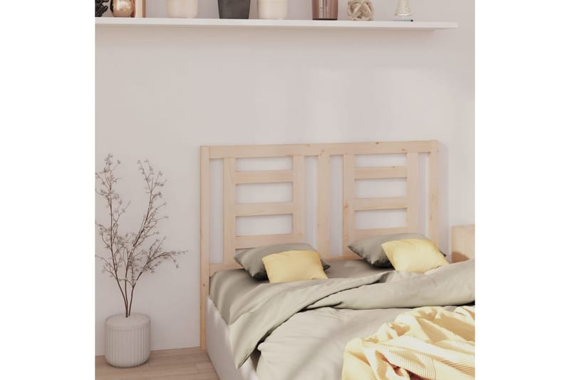 beBasic sengegærde 156x4x100 cm massivt fyrretræ - Brun - Møbler - Senge - Sengetilbehør & sengegavl - Sengegavle