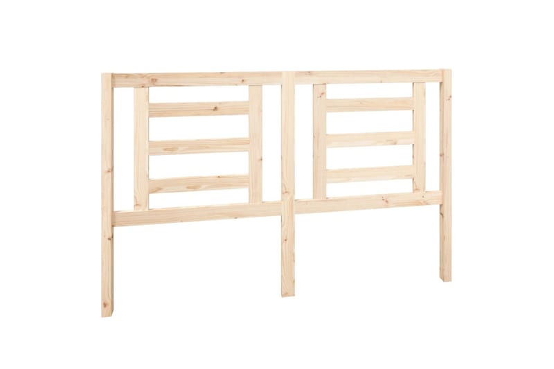 beBasic sengegærde 156x4x100 cm massivt fyrretræ - Brun - Møbler - Senge - Sengetilbehør & sengegavl - Sengegavle
