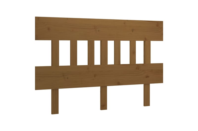 beBasic sengegærde 163,5x3x81 cm massivt fyrretræ gyldenbrun - Brun - Møbler - Senge - Sengetilbehør & sengegavl - Sengegavle