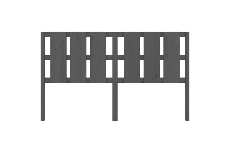 beBasic sengegærde 165,5x4x100 cm massivt fyrretræ grå - GrÃ¥ - Møbler - Senge - Sengetilbehør & sengegavl - Sengegavle