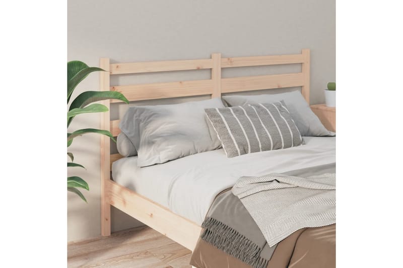 beBasic sengegærde 166x4x100 cm massivt fyrretræ - Brun - Møbler - Senge - Sengetilbehør & sengegavl - Sengegavle