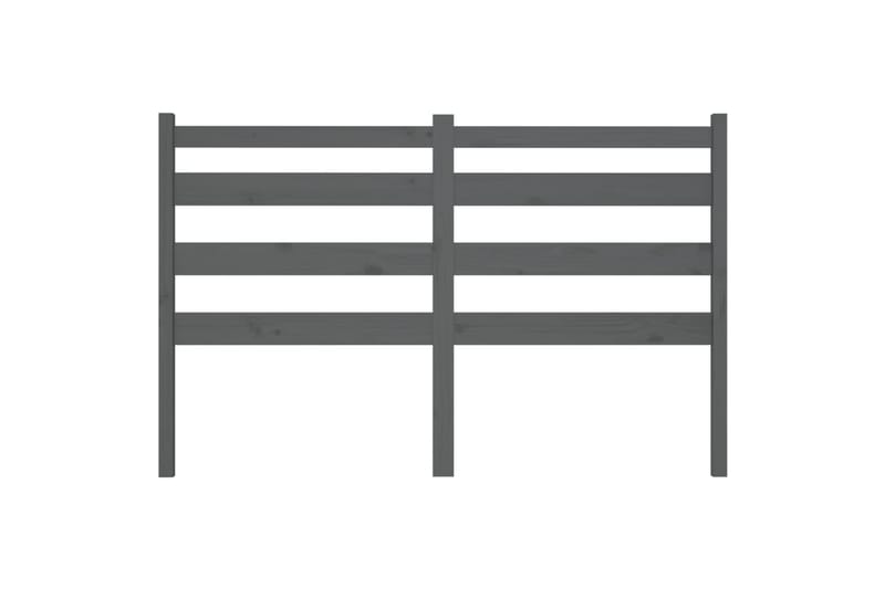beBasic sengegærde 166x4x100 cm massivt fyrretræ grå - GrÃ¥ - Møbler - Senge - Sengetilbehør & sengegavl - Sengegavle