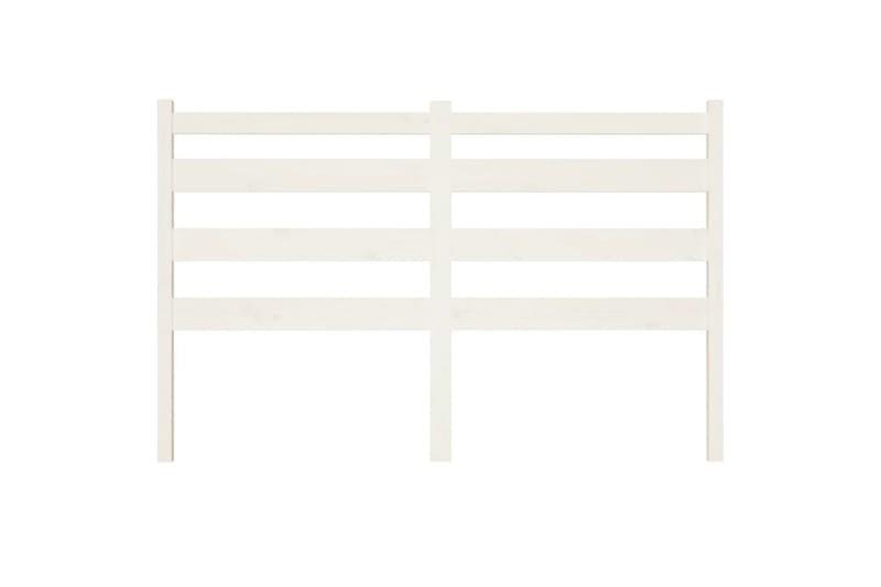 beBasic sengegærde 166x4x100 cm massivt fyrretræ hvid - Hvid - Møbler - Senge - Sengetilbehør & sengegavl - Sengegavle