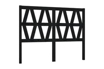beBasic sengegærde 166x4x100 cm massivt fyrretræ sort - Sort - Møbler - Senge - Sengetilbehør & sengegavl - Sengegavle