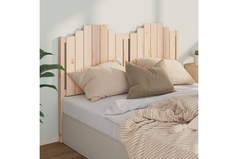 beBasic sengegærde 166x4x110 cm massivt fyrretræ - Brun - Møbler - Senge - Sengetilbehør & sengegavl - Sengegavle