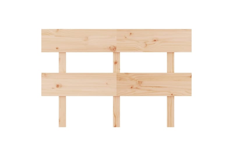 beBasic sengegærde 184x3x81 cm massivt fyrretræ - Brun - Møbler - Senge - Sengetilbehør & sengegavl - Sengegavle