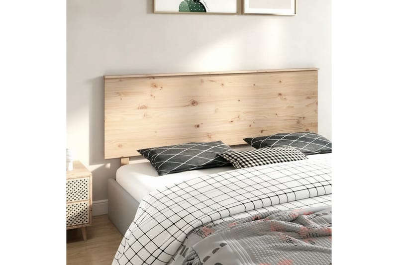 beBasic sengegærde 184x6x82,5 cm massivt fyrretræ - Brun - Møbler - Senge - Sengetilbehør & sengegavl - Sengegavle