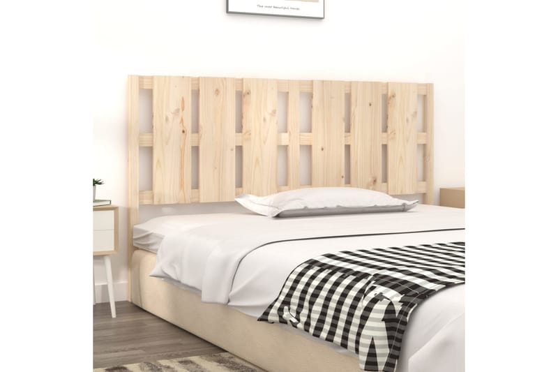 beBasic sengegærde 185,5x4x100 cm massivt fyrretræ - Brun - Møbler - Senge - Sengetilbehør & sengegavl - Sengegavle