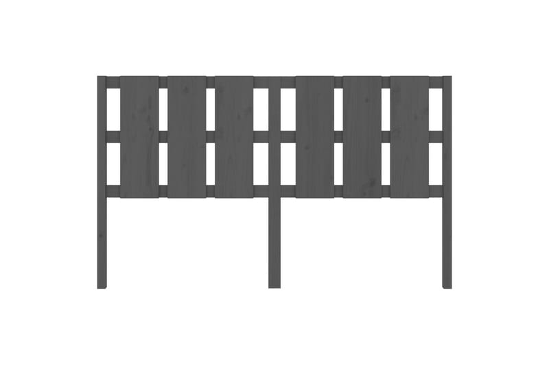 beBasic sengegærde 185,5x4x100 cm massivt fyrretræ grå - GrÃ¥ - Møbler - Senge - Sengetilbehør & sengegavl - Sengegavle
