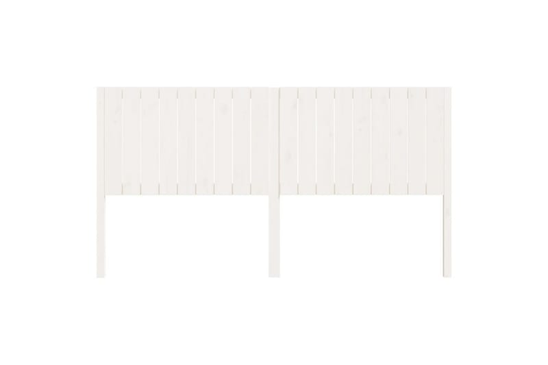beBasic sengegærde 185,5x4x100 cm massivt fyrretræ hvid - Hvid - Møbler - Senge - Sengetilbehør & sengegavl - Sengegavle