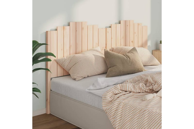beBasic sengegærde 186x4x110 cm massivt fyrretræ - Brun - Møbler - Senge - Sengetilbehør & sengegavl - Sengegavle