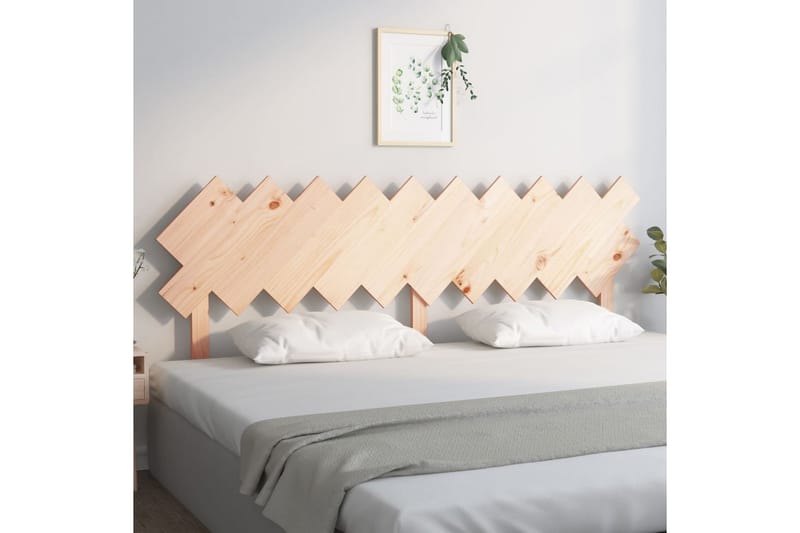 beBasic sengegærde 196x3x80,5 cm massivt fyrretræ - Brun - Møbler - Senge - Sengetilbehør & sengegavl - Sengegavle