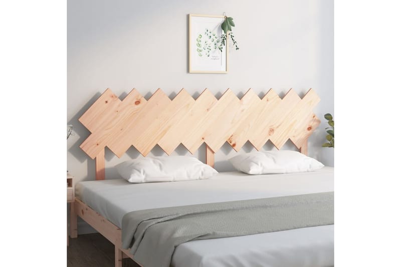 beBasic sengegærde 196x3x80,5 cm massivt fyrretræ - Brun - Møbler - Senge - Sengetilbehør & sengegavl - Sengegavle