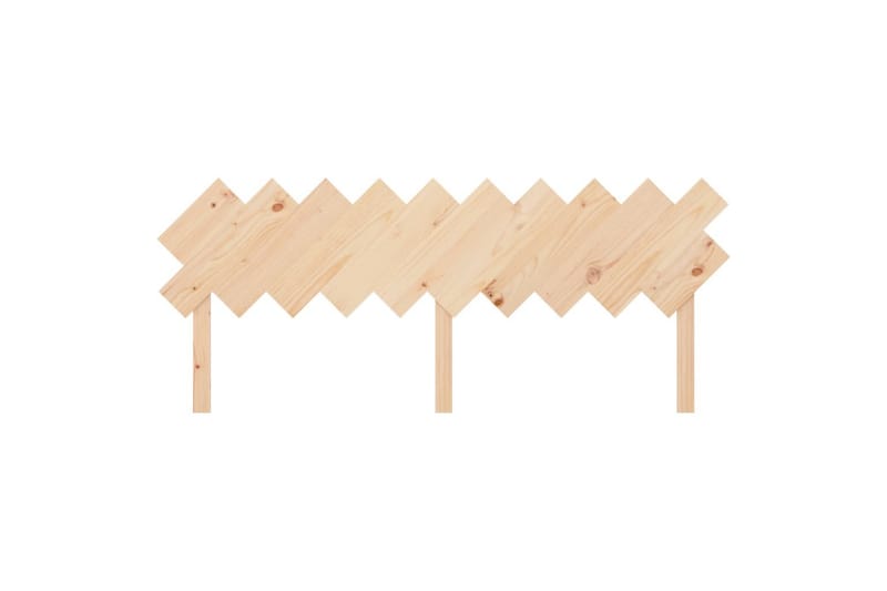 beBasic sengegærde 196x3x80,5 cm massivt fyrretræ - Brun - Møbler - Senge - Sengetilbehør & sengegavl - Sengegavle