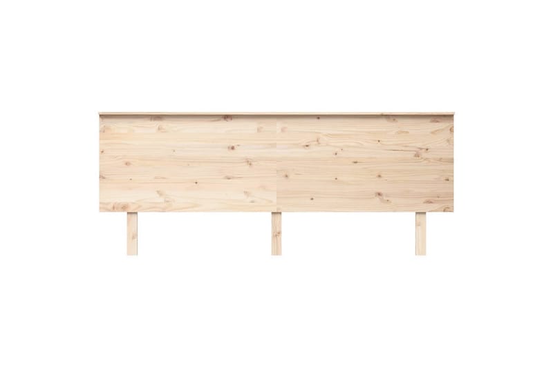 beBasic sengegærde 204x6x82,5 cm massivt fyrretræ - Brun - Møbler - Senge - Sengetilbehør & sengegavl - Sengegavle