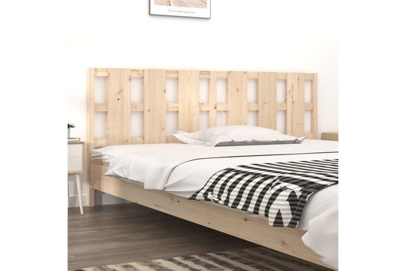 beBasic sengegærde 205,5x4x100 cm massivt fyrretræ - Brun - Møbler - Senge - Sengetilbehør & sengegavl - Sengegavle