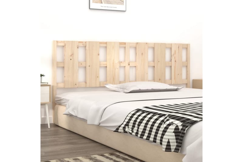 beBasic sengegærde 205,5x4x100 cm massivt fyrretræ - Brun - Møbler - Senge - Sengetilbehør & sengegavl - Sengegavle