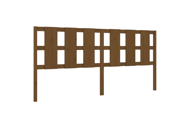beBasic sengegærde 205,5x4x100 cm massivt fyrretræ gyldenbrun - Brun - Møbler - Senge - Sengetilbehør & sengegavl - Sengegavle