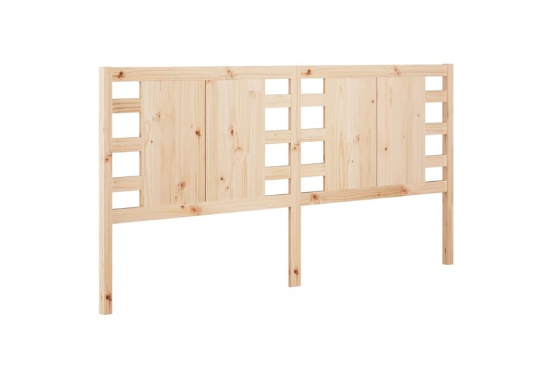 beBasic sengegærde 206x4x100 cm massivt fyrretræ - Brun - Møbler - Senge - Sengetilbehør & sengegavl - Sengegavle