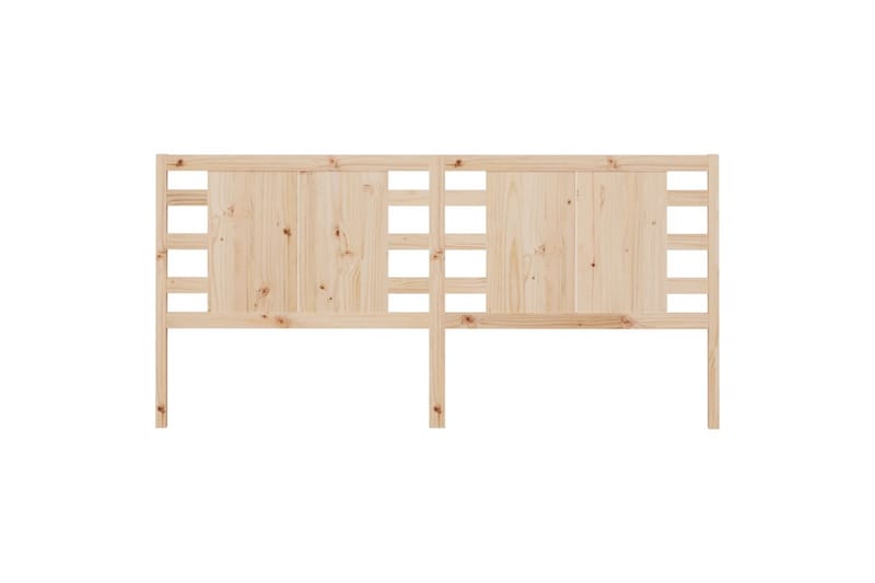 beBasic sengegærde 206x4x100 cm massivt fyrretræ - Brun - Møbler - Senge - Sengetilbehør & sengegavl - Sengegavle