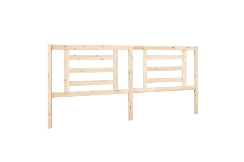 beBasic sengegærde 206x4x100 cm massivt fyrretræ - Brun - Møbler - Senge - Sengetilbehør & sengegavl - Sengegavle