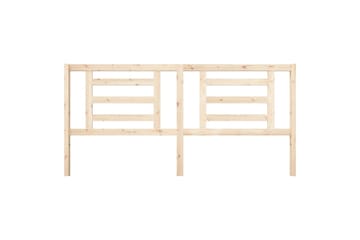 beBasic sengegærde 206x4x100 cm massivt fyrretræ - Brun - Møbler - Senge - Sengetilbehør & sengegavl - Sengegavle