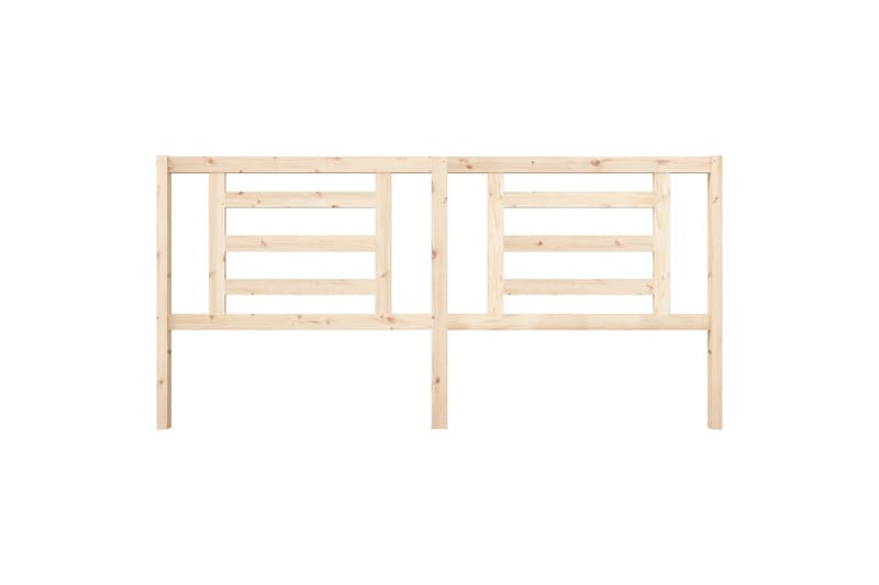 beBasic sengegærde 206x4x100 cm massivt fyrretræ - Brun - Møbler - Senge - Sengetilbehør & sengegavl - Sengegavle
