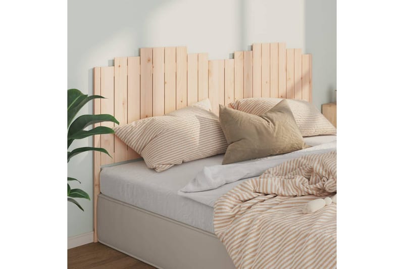 beBasic sengegærde 206x4x110 cm massivt fyrretræ - Brun - Møbler - Senge - Sengetilbehør & sengegavl - Sengegavle